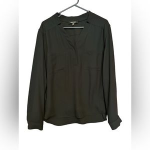 Nine West Black Long Sleeve Blouse Womens Size XL